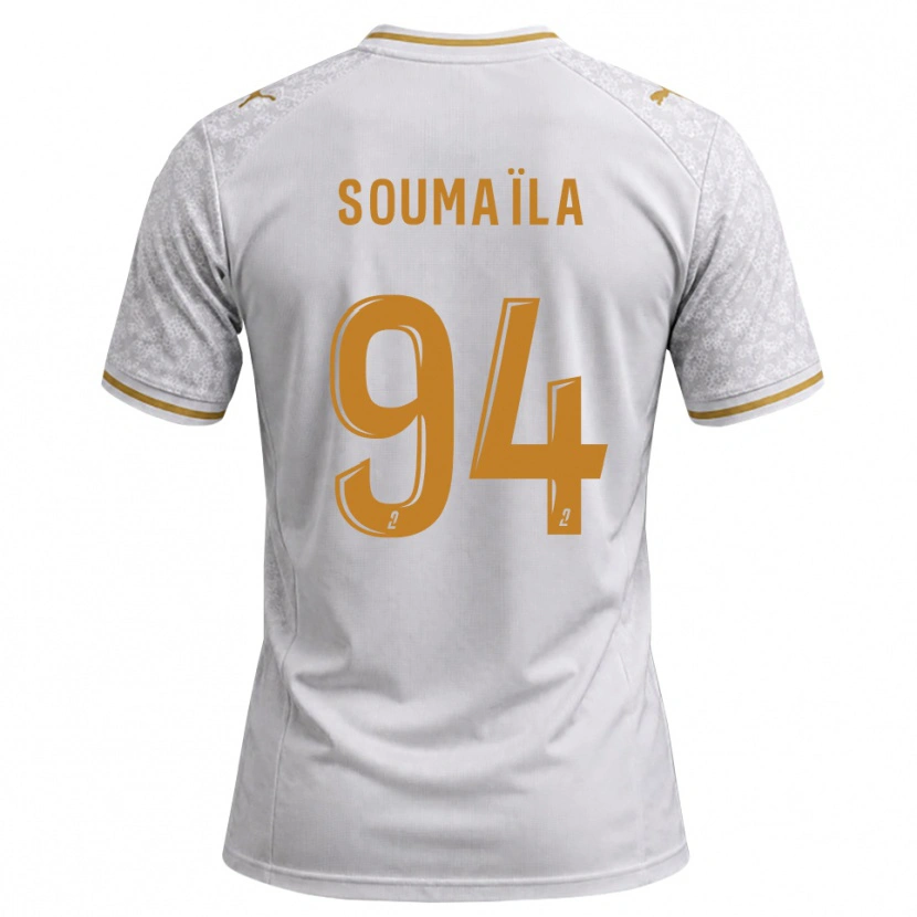 Danxen Kobiety Soumaïla Sylla #94 Biały Szary Złoty Wyjazdowa Koszulka 2026/27 Koszulki Klubowe