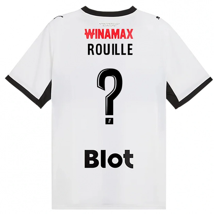 Danxen Kobiety Léo Rouillé #0 Czarny Biały Czerwony Wyjazdowa Koszulka 2026/27 Koszulki Klubowe