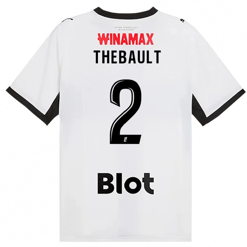 Danxen Kobiety Yaël Thébault #2 Czarny Biały Czerwony Wyjazdowa Koszulka 2026/27 Koszulki Klubowe