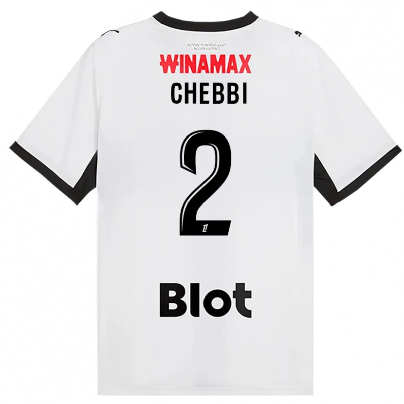 Danxen Kobiety Mohamed Chebbi #2 Czarny Biały Czerwony Wyjazdowa Koszulka 2026/27 Koszulki Klubowe