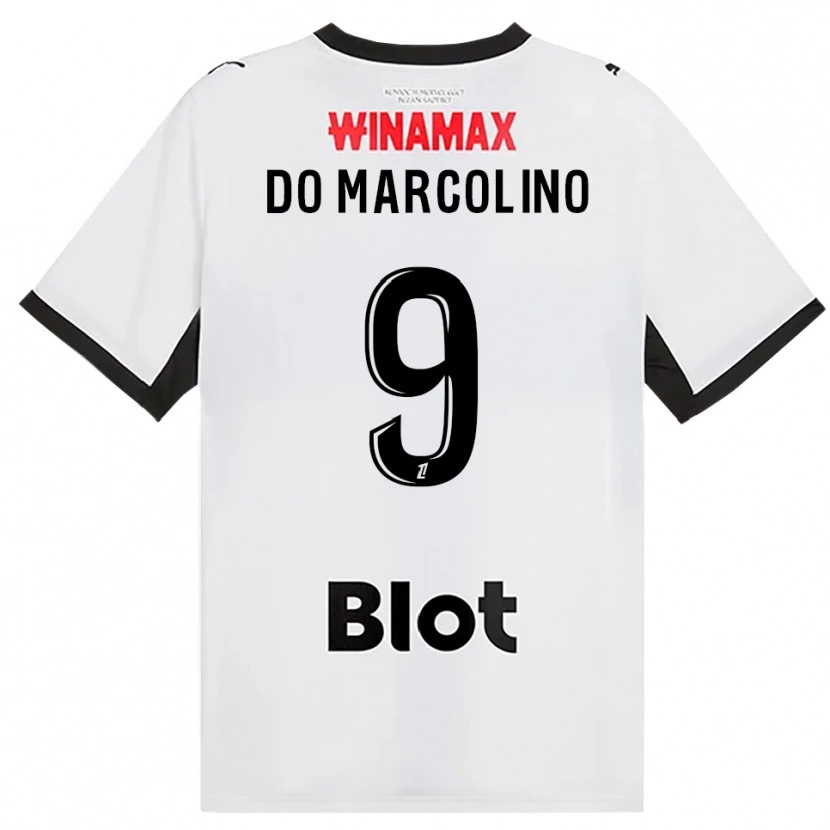 Danxen Kobiety Alan Do Marcolino #9 Czarny Biały Czerwony Wyjazdowa Koszulka 2026/27 Koszulki Klubowe