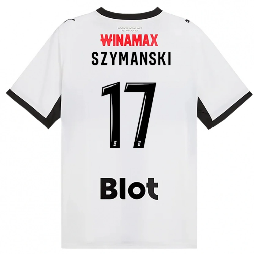Danxen Kobiety Sebastian Szymanski #17 Czarny Biały Czerwony Wyjazdowa Koszulka 2026/27 Koszulki Klubowe