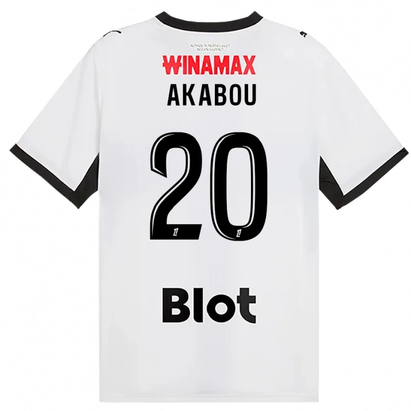 Danxen Kobiety Ayoub Akabou #20 Czarny Biały Czerwony Wyjazdowa Koszulka 2026/27 Koszulki Klubowe