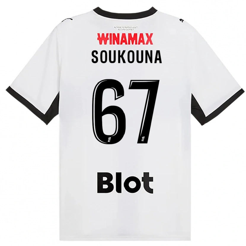 Danxen Kobiety Isiaka Soukouna #67 Czarny Biały Czerwony Wyjazdowa Koszulka 2026/27 Koszulki Klubowe