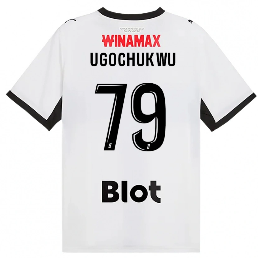 Danxen Kobiety Chibuike Ugochukwu #79 Czarny Biały Czerwony Wyjazdowa Koszulka 2026/27 Koszulki Klubowe