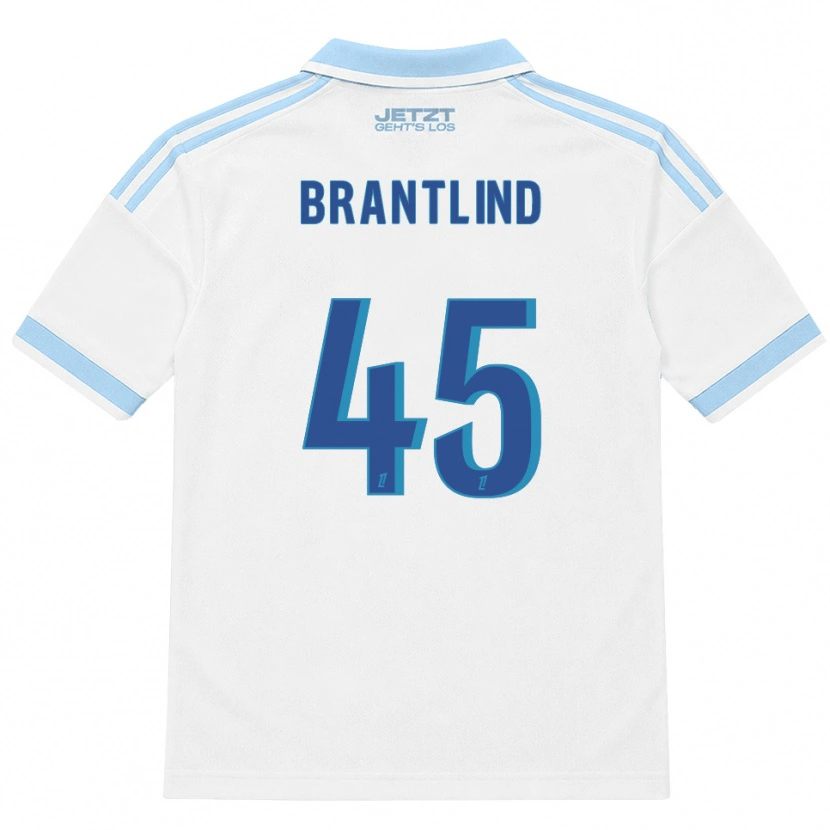 Danxen Kobiety Benjamin Brantlind #45 Jasny Błękit Biały Czerwony Wyjazdowa Koszulka 2026/27 Koszulki Klubowe