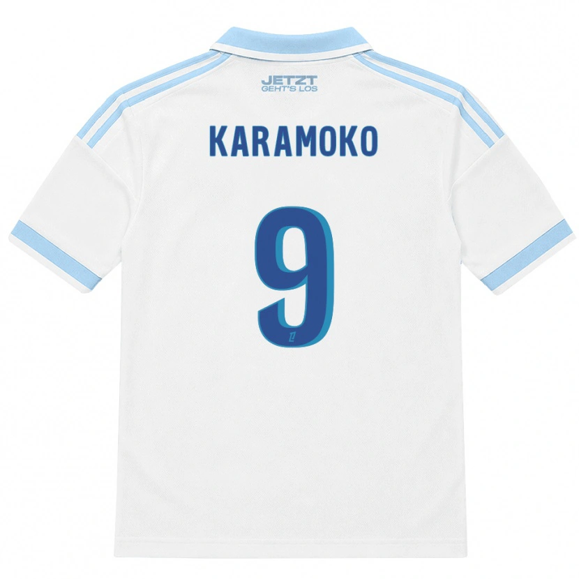 Danxen Kobiety Isaac Karamoko #9 Jasny Błękit Biały Czerwony Wyjazdowa Koszulka 2026/27 Koszulki Klubowe