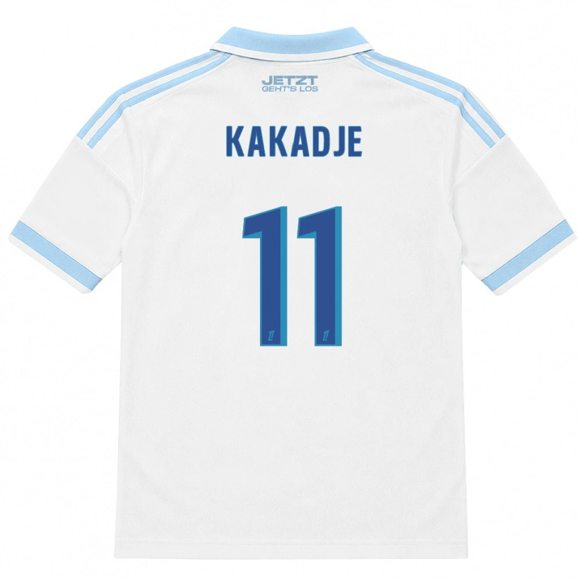 Danxen Kobiety Dan-Marcel Kakadje #11 Jasny Błękit Biały Czerwony Wyjazdowa Koszulka 2026/27 Koszulki Klubowe