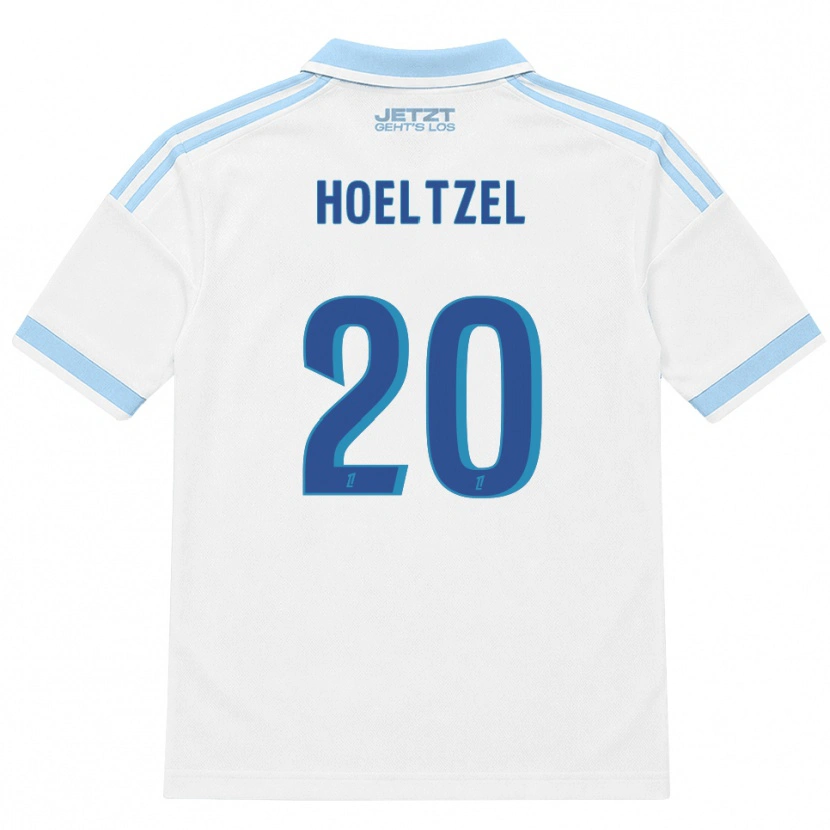Danxen Kobiety Mégane Hoeltzel #20 Jasny Błękit Biały Czerwony Wyjazdowa Koszulka 2026/27 Koszulki Klubowe