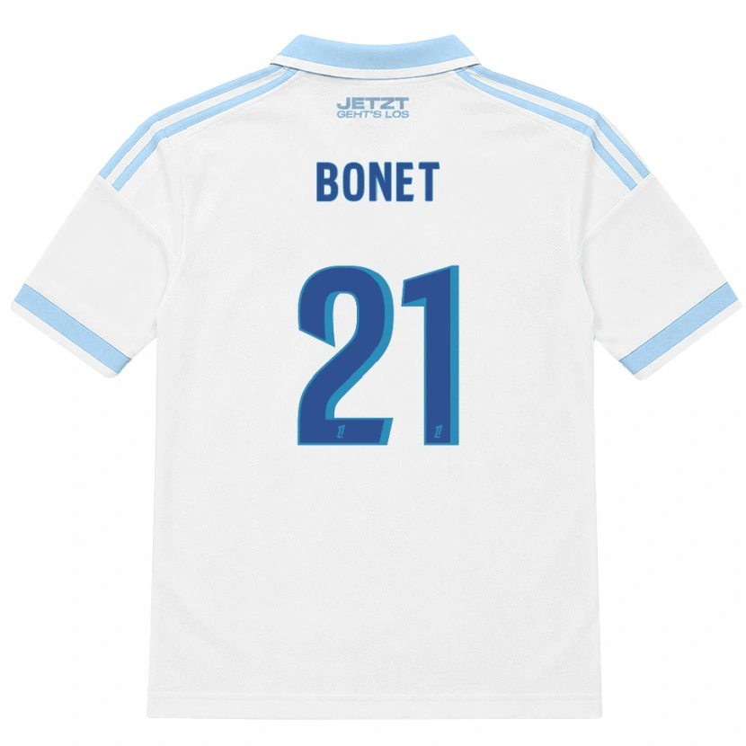 Danxen Kobiety Élise Bonet #21 Jasny Błękit Biały Czerwony Wyjazdowa Koszulka 2026/27 Koszulki Klubowe