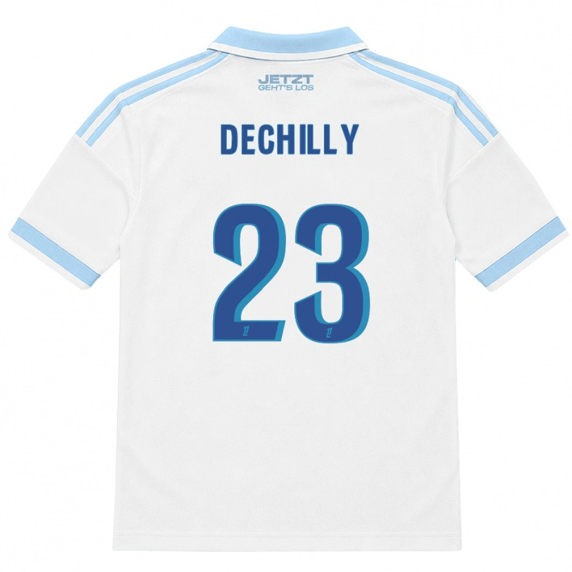 Danxen Kobiety Pauline Dechilly #23 Jasny Błękit Biały Czerwony Wyjazdowa Koszulka 2026/27 Koszulki Klubowe