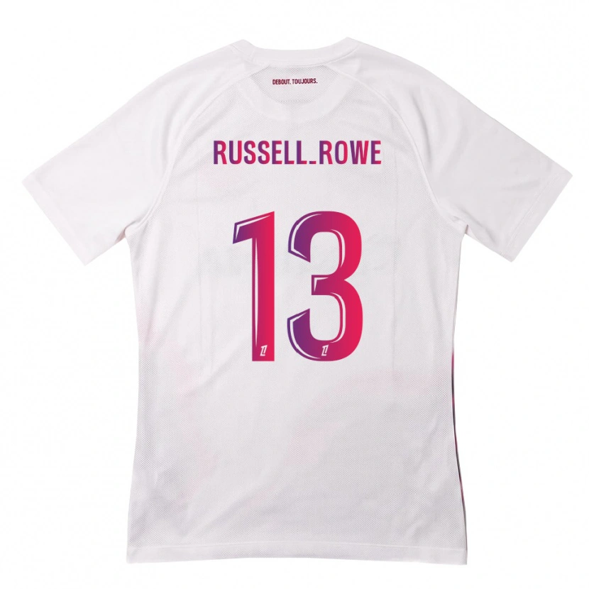 Danxen Kobiety Jacen Russell-Rowe #13 Biały Różowy Fioletowy Wyjazdowa Koszulka 2026/27 Koszulki Klubowe