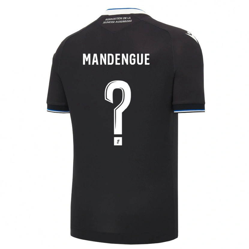 Danxen Kobiety Rayan Mandengue #0 Czarny Niebieski Biały Wyjazdowa Koszulka 2026/27 Koszulki Klubowe