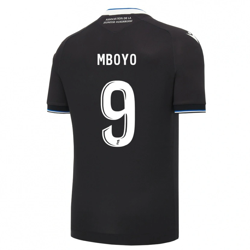 Danxen Kobiety Andy Mboyo #9 Czarny Niebieski Biały Wyjazdowa Koszulka 2026/27 Koszulki Klubowe