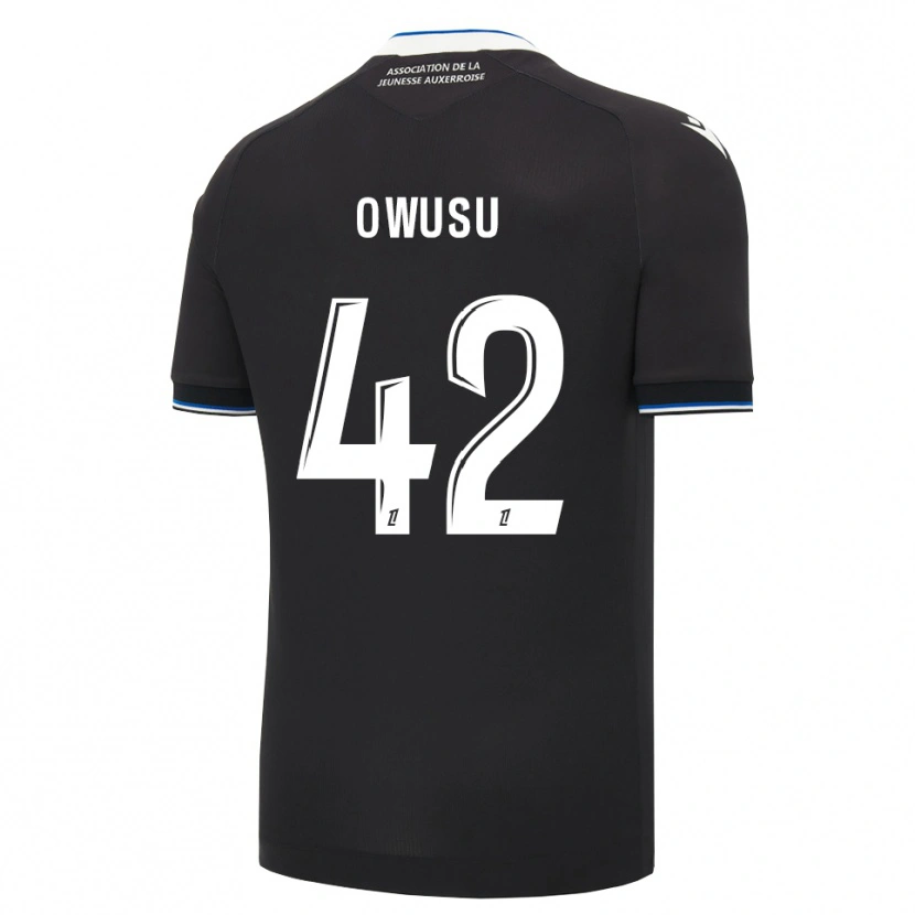 Danxen Kobiety Elisha Owusu #42 Czarny Niebieski Biały Wyjazdowa Koszulka 2026/27 Koszulki Klubowe