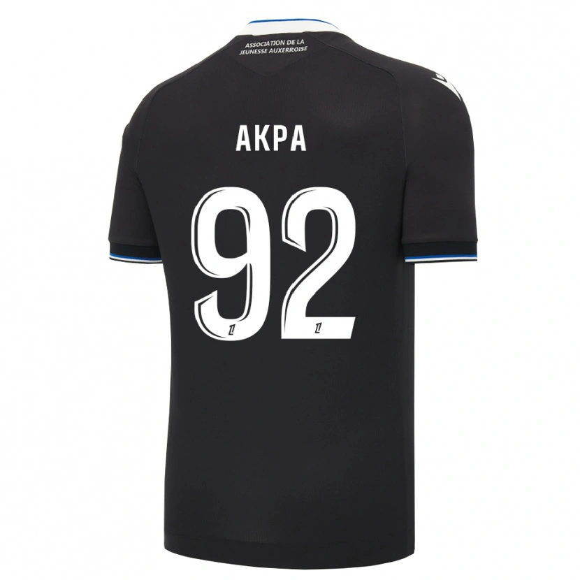 Danxen Kobiety Clément Akpa #92 Czarny Niebieski Biały Wyjazdowa Koszulka 2026/27 Koszulki Klubowe