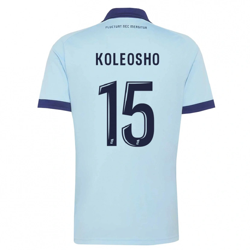 Danxen Kobiety Luca Koleosho #15 Błękitny Czarny Wyjazdowa Koszulka 2026/27 Koszulki Klubowe