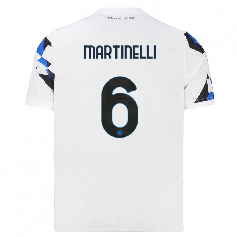 Danxen Kobiety Gabriel Martinelli #6 Biały Czerwony Niebieski Wyjazdowa Koszulka 2026/27 Koszulki Klubowe