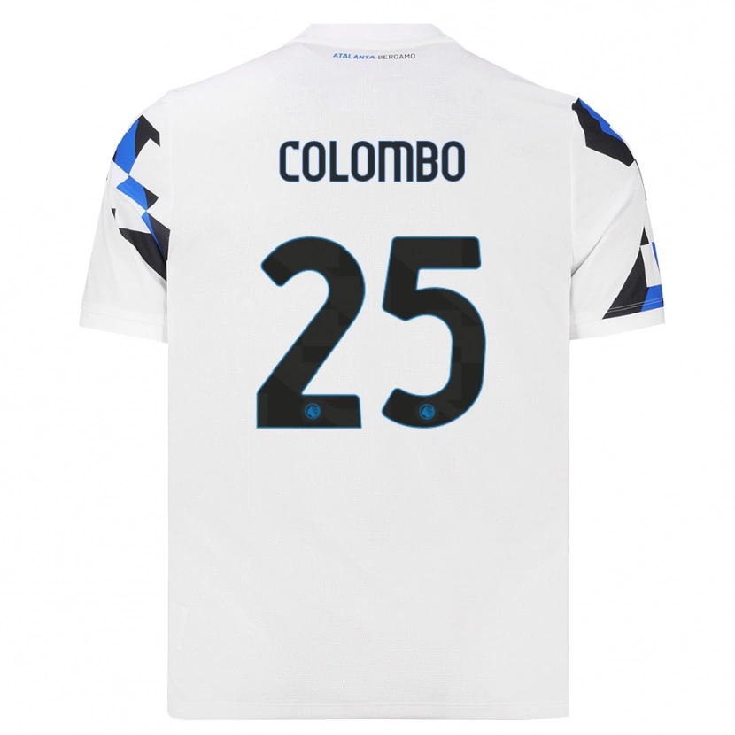 Danxen Kobiety Matteo Colombo #25 Biały Czerwony Niebieski Wyjazdowa Koszulka 2026/27 Koszulki Klubowe