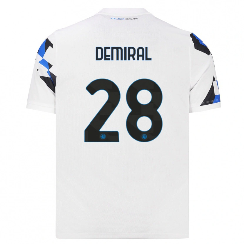 Danxen Kobiety Merih Demiral #28 Biały Czerwony Niebieski Wyjazdowa Koszulka 2026/27 Koszulki Klubowe