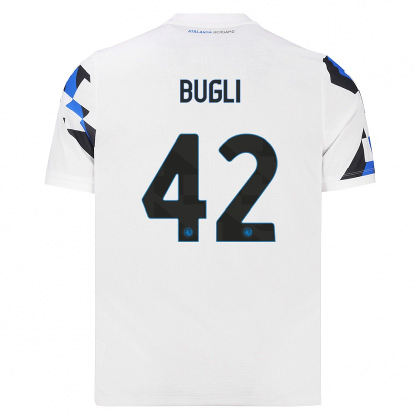 Danxen Kobiety Gabriel Bugli #42 Biały Czerwony Niebieski Wyjazdowa Koszulka 2026/27 Koszulki Klubowe