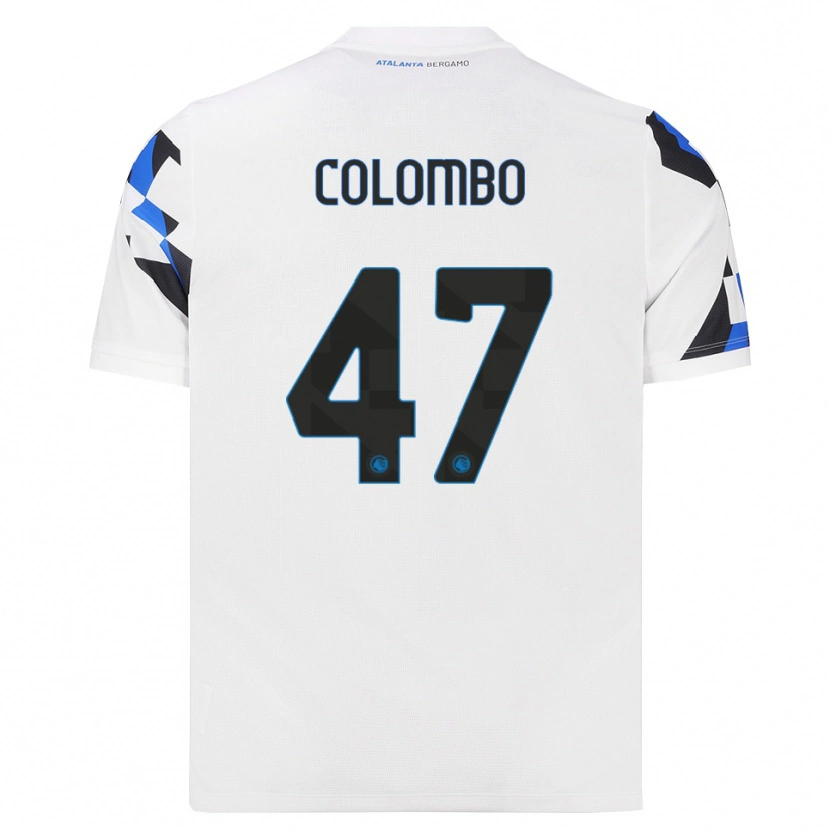 Danxen Kobiety Matteo Colombo #47 Biały Czerwony Niebieski Wyjazdowa Koszulka 2026/27 Koszulki Klubowe