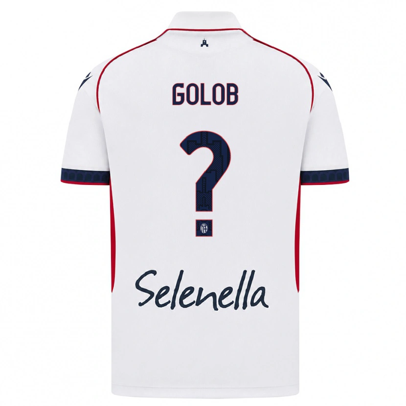 Danxen Kobiety Lana Golob #0 Biały Czerwony Królewski Niebieski Wyjazdowa Koszulka 2026/27 Koszulki Klubowe