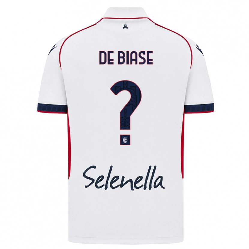 Danxen Kobiety Benedetta De Biase #0 Biały Czerwony Królewski Niebieski Wyjazdowa Koszulka 2026/27 Koszulki Klubowe