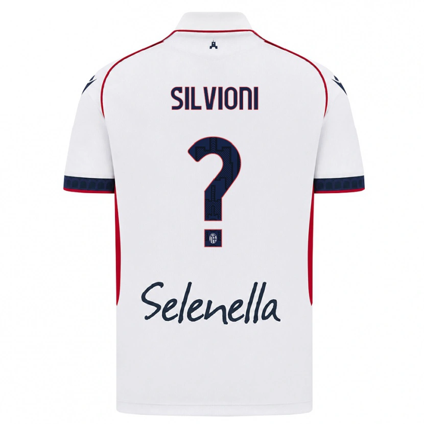 Danxen Kobiety Ludovica Silvioni #0 Biały Czerwony Królewski Niebieski Wyjazdowa Koszulka 2026/27 Koszulki Klubowe