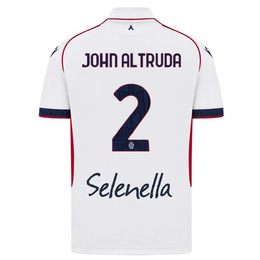 Danxen Kobiety Alessandro John Altruda #2 Biały Czerwony Królewski Niebieski Wyjazdowa Koszulka 2026/27 Koszulki Klubowe