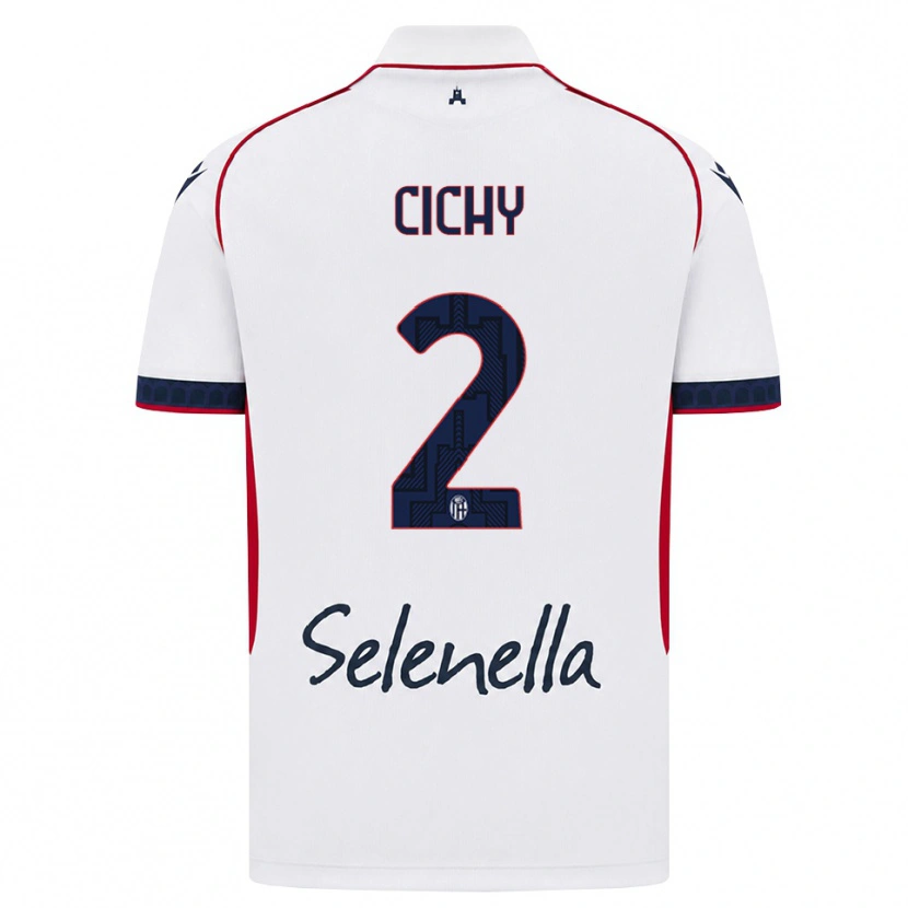 Danxen Kobiety Natan Cichy #2 Biały Czerwony Królewski Niebieski Wyjazdowa Koszulka 2026/27 Koszulki Klubowe