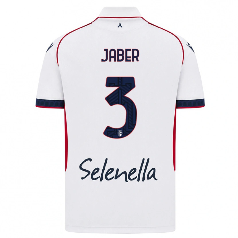 Danxen Kobiety Ali Jaber #3 Biały Czerwony Królewski Niebieski Wyjazdowa Koszulka 2026/27 Koszulki Klubowe