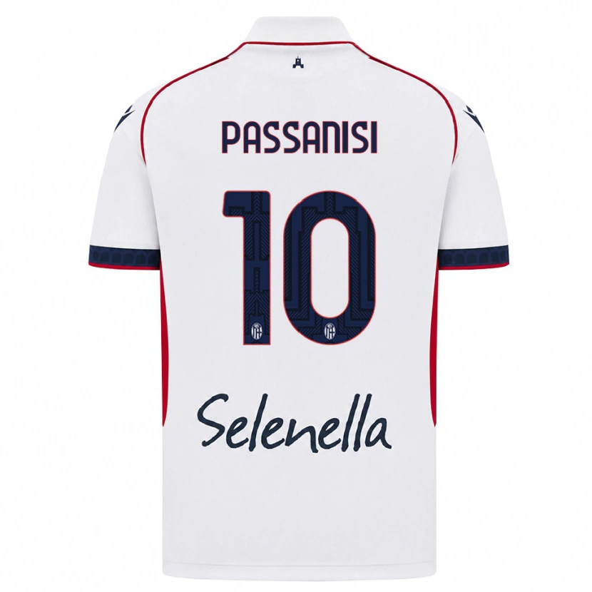 Danxen Kobiety Fernando Passanisi #10 Biały Czerwony Królewski Niebieski Wyjazdowa Koszulka 2026/27 Koszulki Klubowe