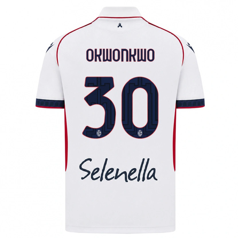 Danxen Kobiety Orji Okwonkwo #30 Biały Czerwony Królewski Niebieski Wyjazdowa Koszulka 2026/27 Koszulki Klubowe