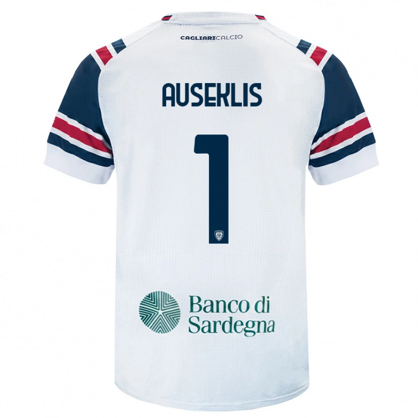 Danxen Kobiety Henrijs Auseklis #1 Biały Czerwony Zielony Wyjazdowa Koszulka 2026/27 Koszulki Klubowe