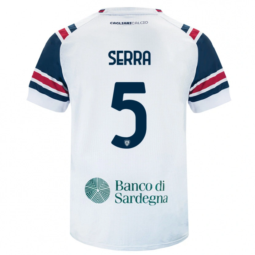 Danxen Kobiety Davide Serra #5 Biały Czerwony Zielony Wyjazdowa Koszulka 2026/27 Koszulki Klubowe