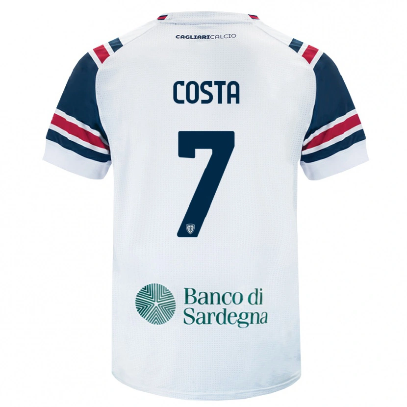 Danxen Kobiety Luca Costa #7 Biały Czerwony Zielony Wyjazdowa Koszulka 2026/27 Koszulki Klubowe