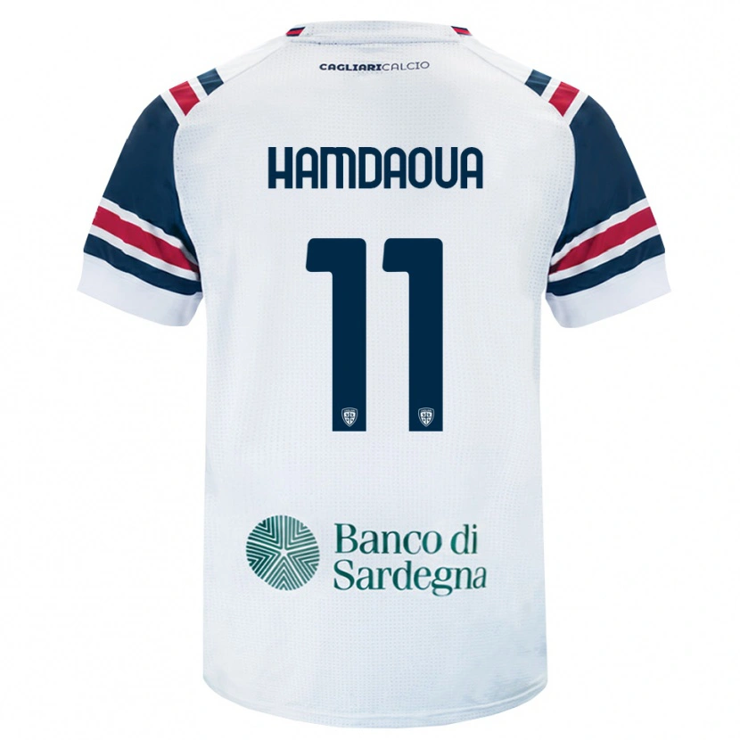 Danxen Kobiety Noham Hamdaoua #11 Biały Czerwony Zielony Wyjazdowa Koszulka 2026/27 Koszulki Klubowe