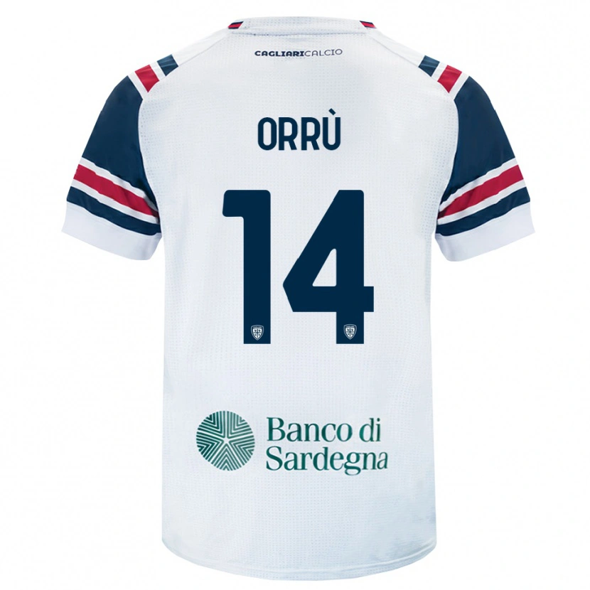 Danxen Kobiety Gabriele Orrù #14 Biały Czerwony Zielony Wyjazdowa Koszulka 2026/27 Koszulki Klubowe