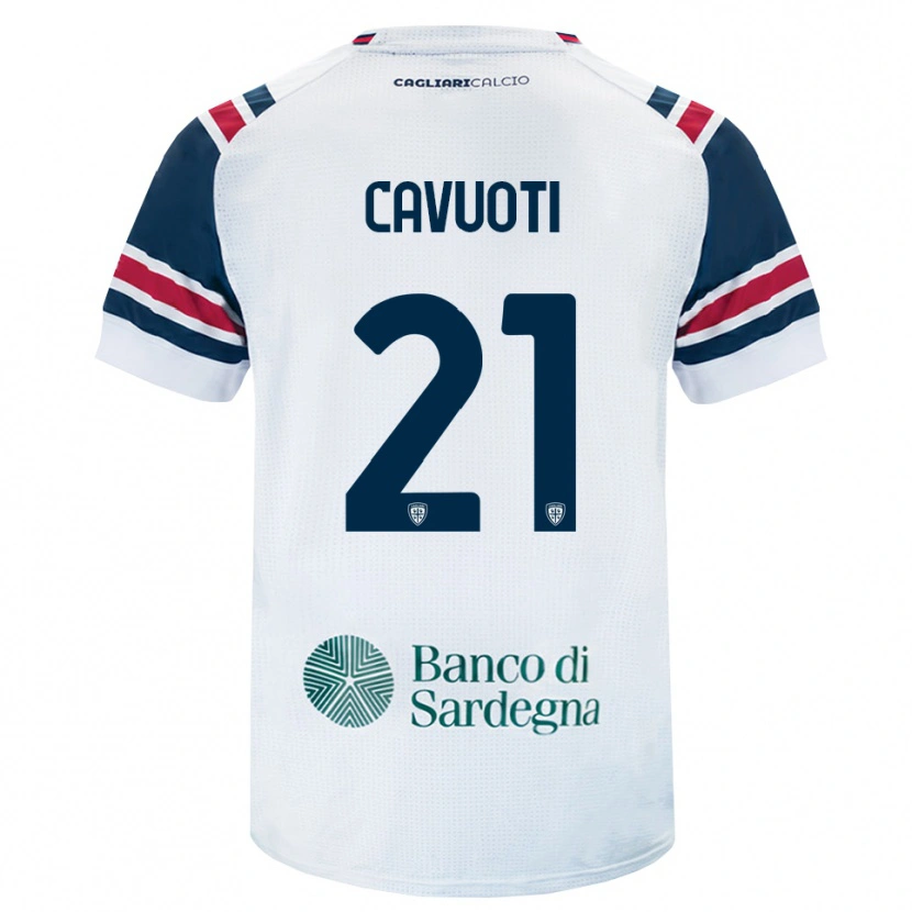 Danxen Kobiety Nicolò Cavuoti #21 Biały Czerwony Zielony Wyjazdowa Koszulka 2026/27 Koszulki Klubowe