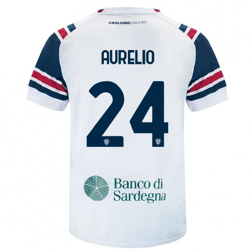 Danxen Kobiety Giuseppe Aurelio #24 Biały Czerwony Zielony Wyjazdowa Koszulka 2026/27 Koszulki Klubowe