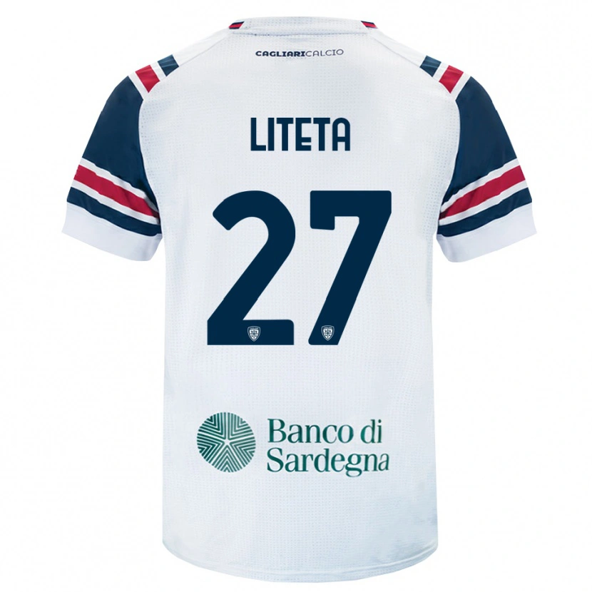 Danxen Kobiety Joseph Liteta #27 Biały Czerwony Zielony Wyjazdowa Koszulka 2026/27 Koszulki Klubowe