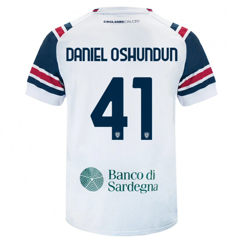 Danxen Kobiety Olasunkanmi Daniel Oshundun #41 Biały Czerwony Zielony Wyjazdowa Koszulka 2026/27 Koszulki Klubowe