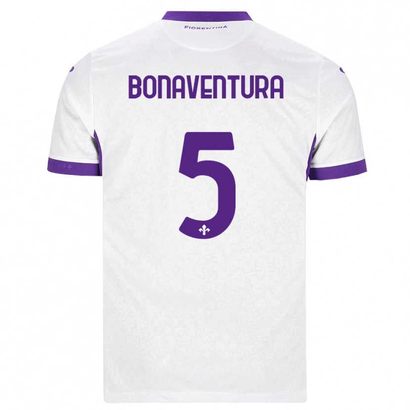 Danxen Kobiety Giacomo Bonaventura #5 Biały Fioletowy Wyjazdowa Koszulka 2026/27 Koszulki Klubowe