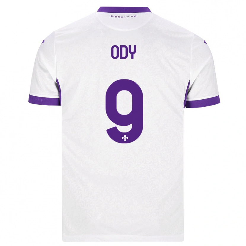 Danxen Kobiety Edwin Ody #9 Biały Fioletowy Wyjazdowa Koszulka 2026/27 Koszulki Klubowe