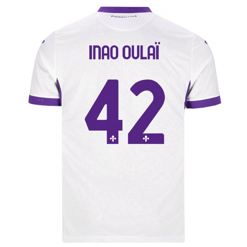 Danxen Kobiety Christ Inao Oulaï #42 Biały Fioletowy Wyjazdowa Koszulka 2026/27 Koszulki Klubowe