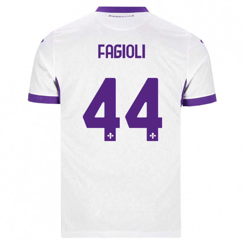 Danxen Kobiety Nicolò Fagioli #44 Biały Fioletowy Wyjazdowa Koszulka 2026/27 Koszulki Klubowe