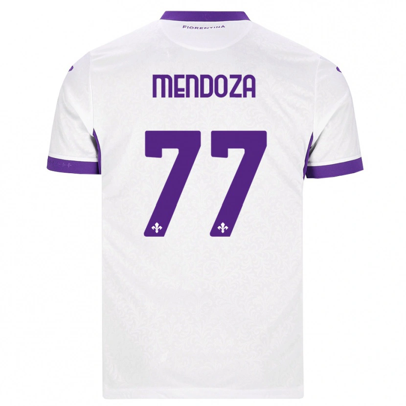 Danxen Kobiety William Mendoza #77 Biały Fioletowy Wyjazdowa Koszulka 2026/27 Koszulki Klubowe