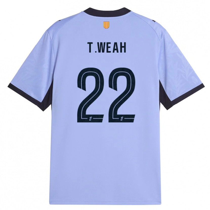 Danxen Kobiety Timothy Weah #22 Lawendowy Czarny Trzeci Komplet Koszulka 2026/27 Koszulki Klubowe