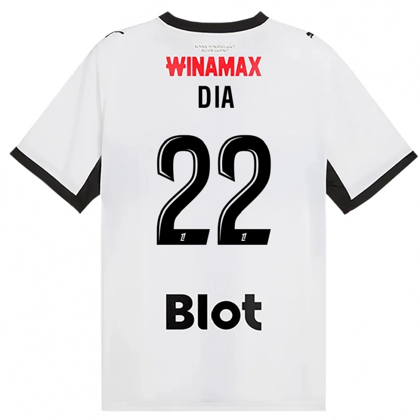 Danxen Kobiety Boulaye Dia #22 Czarny Biały Czerwony Wyjazdowa Koszulka 2026/27 Koszulki Klubowe